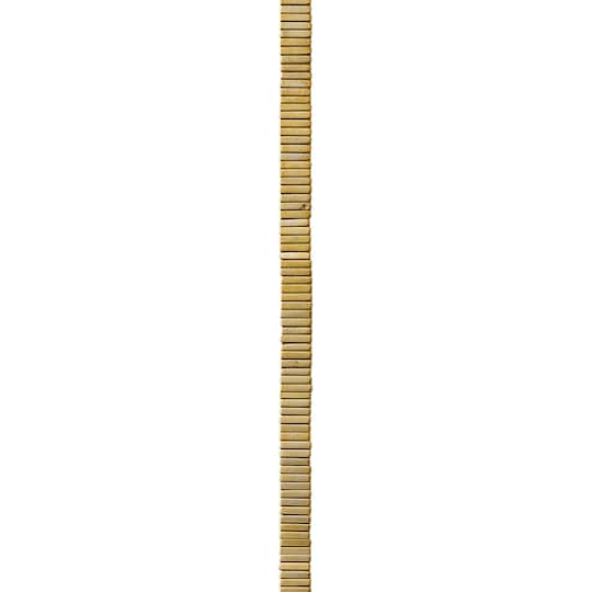 Hematite Square Rondelle Beads, Gold Iris by Bead Landing™